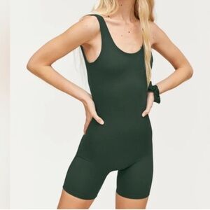 Girlfriend Collective Forest Green Bodysuit athleisure athletic